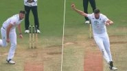 Video Shows Jamie Overton Scampering in His Follow Through To Avoid Danger Zone on Pitch During IND vs ENG 5th Test 2025 Day 3