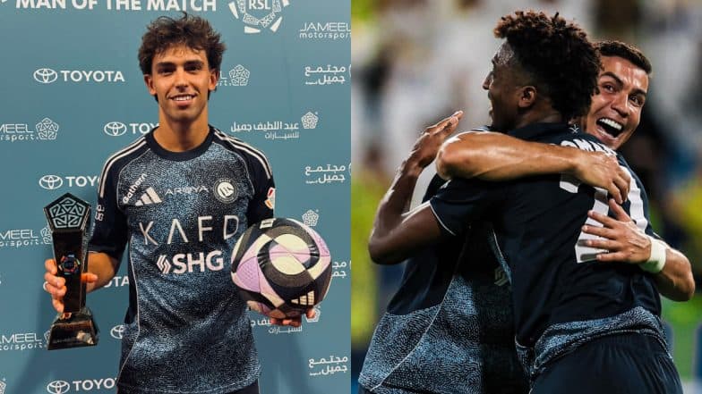 Al-Taawoun 0-5 Al-Nassr, Saudi Pro League 2025-26: Joao Felix Scores Hat-Trick, Cristiano Ronaldo on Target as Knights of Najd Start Campaign With Emphatic Win (Watch Goal Video Highlights)