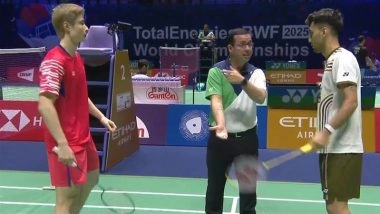 Lakshya Sen Suffers Defeat In First Round of BWF World Championships 2025; Star Indian Crashes Out of Badminton Competition Following Loss Against World No 1 Shi Yu Qi