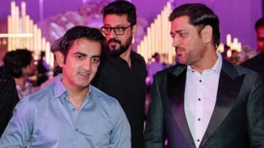 MS Dhoni, Gautam Gambhir Spotted Together During A Wedding Event; Rohit Sharma, Harbhajan Singh and Irfan Pathan Also in Attendance (See Pics)
