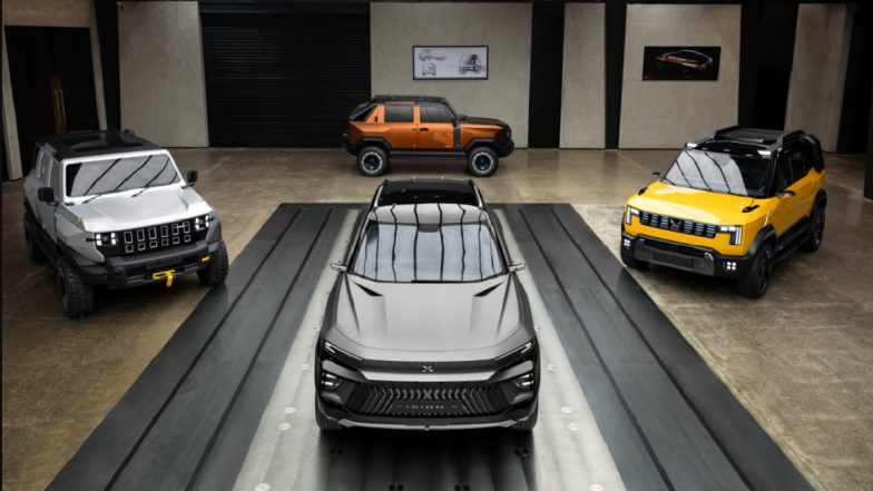Mahindra Vision T, Mahindra Vision S, Mahindra Vision SXT and Mahindra Vision X Unveiled by Mahindra Auto, Four SUV Concepts Built on Freedom NU Modular Platform, Coming in 2027