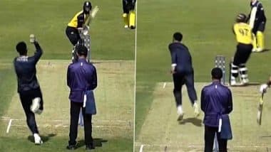 16-Year-Old Manny Lumsden Scalps Two Wickets in Two Balls During Glamorgan vs Hampshire Hawks Metro Bank One-Day Cup 2025 Match (Watch Video)