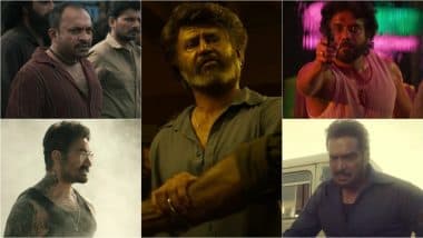 ‘Coolie’ Trailer: Rajinikanth Goes on Explosive Rampage Against Nagarjuna and Soubin Shahir, Check Out Upendra’s Mass Presence and Aamir Khan’s Cameo! (Watch Video)