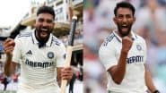 Latest ICC Rankings: Mohammed Siraj, Prasidh Krishna Gain Career-Best Test Rankings After IND vs ENG Oval Test in Anderson-Tendulkar Trophy 2025