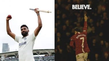 Download Cristiano Ronaldo Wallpaper Used By Mohammed Siraj Before His Match Winning Performance in IND vs ENG 5th Test 2025 Day 5