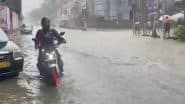 Mumbai Rains News: IMD Issues Red Alert As Heavy Rainfall Batters Maharashtra’s City, Schools and Colleges Closed Due to Waterlogging (Watch Videos)