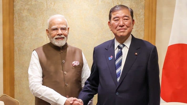 India and Japan Announce AI Cooperation Initiative, PM Narendra Modi Invites His Japanese Counterpart Shigeru Ishiba for AI Impact Summit