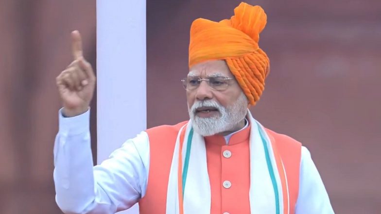 Independence Day 2025: PM Narendra Modi Unveils Visionary Blueprint for Bharat at 2047 in Bold I-Day Address (Watch Video)