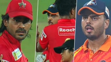 Nitish Rana and Digvesh Rathi Engage in Heated Argument After Batter Performs His Own Version of 'Notebook' Celebration During West Delhi Lions vs South Delhi Superstarz DPL T20 2025 Eliminator (Watch Video)
