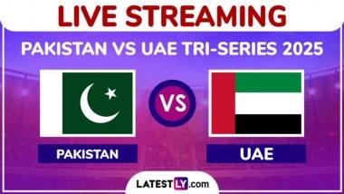 Pakistan vs United Arab Emirates Live Streaming Online, UAE Tri-Series 2025: How To Watch PAK vs UAE Cricket Match Free Live Telecast on TV?