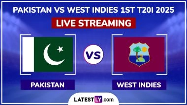 Pakistan vs West Indies Live Streaming Online, 1st ODI 2025: How To Watch PAK vs WI Cricket Match Free Live Telecast on TV?