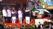 PM Narendra Modi Launches 3 Vande Bharat Express Trains at KSR Railway Station in Bengaluru (Watch Video)