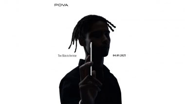 POVA Slim Launch Confirmed on September 4, 2025 in India, Company Shares Teaser Image of Its Upcoming Thin Smartphone