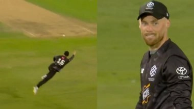 Phil Salt Pulls Off Superman-Esque Catch To Dismiss Max Hoden During Trent Rockets vs Manchester Originals The Hundred 2025 Match (Watch Video)