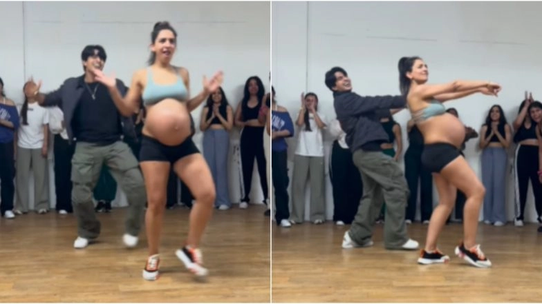 Pregnant Woman, Dr Sonam Dayah Dancing Viral Video: Old Clip of Heavily Pregnant Doctor Expecting Twins Flaunts Baby Bump While Grooving With Choreographer Aadil Khan, Sparks Debate Online