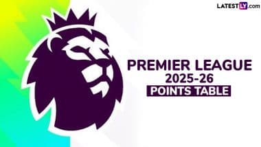 EPL 2025–26 Points Table Updated: Check Teams Standings in English Premier League With Goal Difference