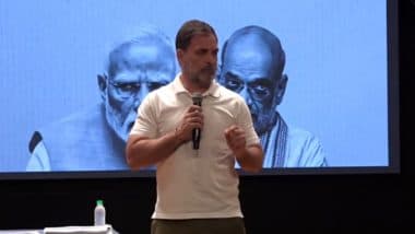 ’Are the Right People Allowed to Vote?: Congress Leader Rahul Gandhi Accuses Election Commission of Helping Dismantle Democracy Systematically (Watch Video)