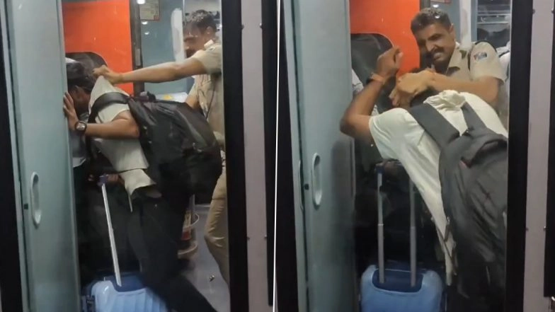 'Sorry Sir': RPF Official Slaps Passenger, Attempts To Throw Him out of Train; Video Surfaces