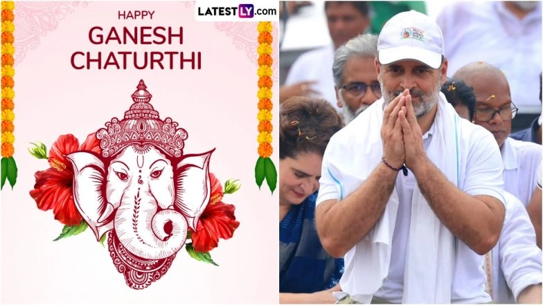 Rahul Gandhi Extends Greetings to People on Ganesh Chaturthi