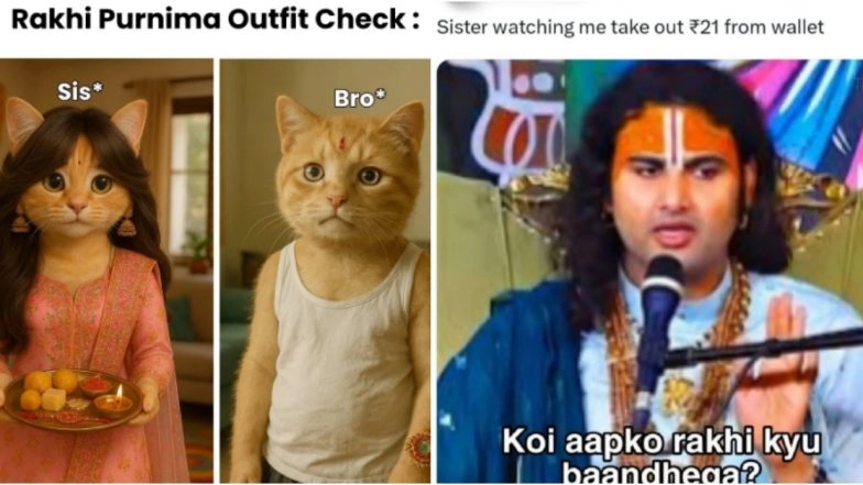 Raksha Bandhan 2025 Funny Memes and Instagram Reels: Gear Up For Rakhi With the Ultimate Meme Template and Hilarious Videos That Are Never Too Old For the Desi Humour
