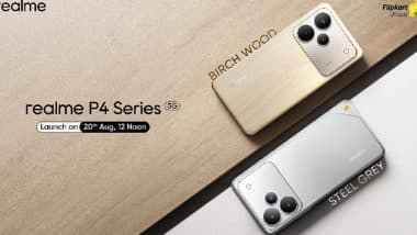 Realme P4 5G and Realme P4 Pro 5G Launch Today in India; Check Expected Price and Specifications of Upcoming Realme P4 Series Smartphones