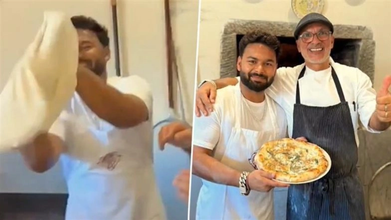 ‘Chef’ Rishabh Pant Makes Pizza, India's Star Wicketkeeper-Batter Jokes ‘That’s the Only Thing I Can Do With Broken Foot Right Now’ (Watch Video)