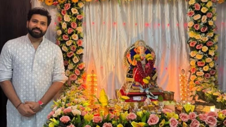 Ganesh Chaturthi 2025: Rohit Sharma Wishes Fans As Devotees Celebrate Ganeshotsav in India (See Post)