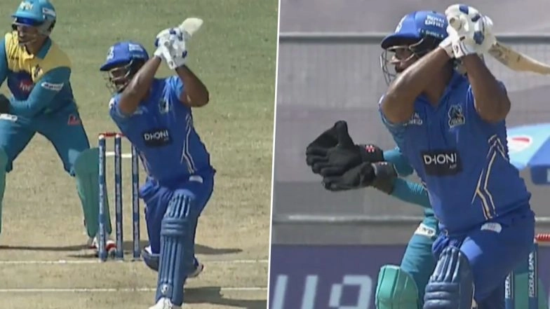 Sanju Samson 13 Runs in 1 Ball Video; Watch Star Indian Cricketer Smash Consecutive Sixes During Kochi Blue Tigers vs Thrissur Titans Kerala Cricket League 2025