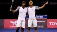 Satwiksairaj Rankireddy and Chirag Shetty vs Aaron Chia and Woo Yik Soh at BWF World Championships 2025 Live Streaming Online: Know TV Channel, Time in IST & Telecast Details for Men's Doubles Quarterfinal Badminton Match Coverage