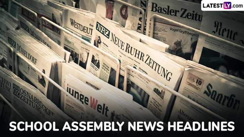 School Assembly News Headlines Today, 15 October 2025: Check and Read Important National, International, Sports, Entertainment and Business Stories During Daily Assembly