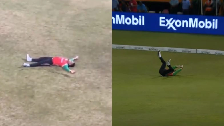 Shimron Hetmyer 'Falling Catch' Viral Video: No it is Not from CPL 2025, Grok Provides Wrong Info About West Indies Cricketer&rsquo;s Sensational Effort