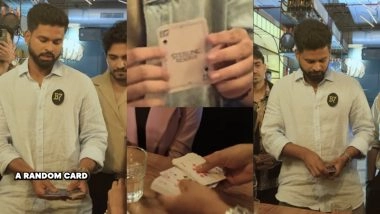 Shreyas Iyer the Magician! Indian Cricketer Performs Magic Trick With Cards As He Joins B7 Magic Bar Tour (Watch Video)
