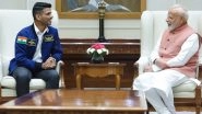 &lsquo;India Is Proud of Your Feat&rsquo;: PM Narendra Modi Meets Astronaut Shubhanshu Shukla in Delhi (See Pics and Video)