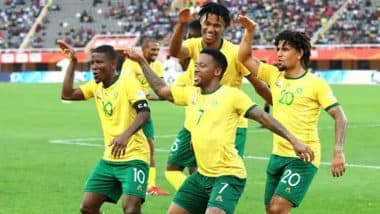 South Africa 2–1 Guinea, African Nations Championship 2025: Neo Maema and Thabiso Kutumela Goals Help Bafana Bafana Register Crucial Win
