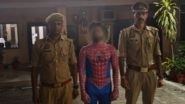 'Spider-Man' Arrested in Meerut: Man Scales Historic Clock Tower Wearing Spider-Man Costume, Performs Dangerous Stunts; Held After Video Goes Viral