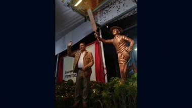 Sunil Gavaskar Statue Unveiled As Mumbai Cricket Association Inaugurates MCA Sharad Pawar Cricket Museum at Wankhede Stadium (Watch Video)