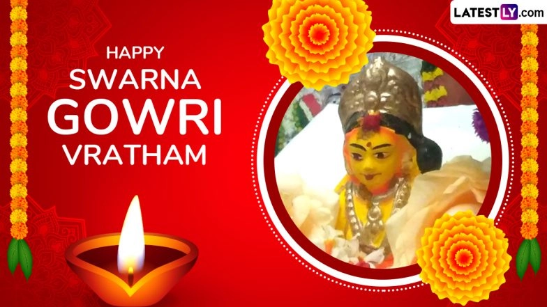Happy Swarna Gowri Vratham 2025 Greetings To Send on August 26
