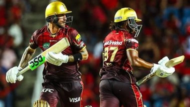 CPL 2025 Live Streaming Online Trinbago Knight Riders vs Barbados Royals: Watch Telecast of Caribbean Premier League Cricket Match on TV and Online