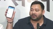 ‘We Have Proof, Will Present in Court’: Tejashwi Yadav Slams Election Commission on ‘Irregularities’ in Bihar Voter Rolls (Watch Video)