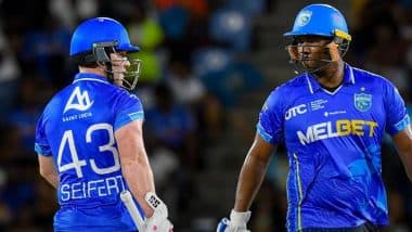 St Lucia Kings Beat St Kitts and Nevis Patriots by Seven Wickets in CPL 2025; Tim Seifert’s Superb Half-Century Guides SLK to Dominating Victory