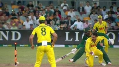 Travis Head Stuns One and All As He Inflicts Bizarre Run Out of Prenelan Subrayen During AUS vs SA 1st ODI 2025 (Watch Video)