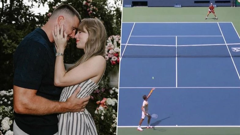 Taylor Swift is Engaged! Commentator Breaks News Of Star Singer's Engagement With NFL Star Travis Kelce In Middle Of Jannik Sinner vs Vit Kopriva US Open 2025 Tennis Match, Video Goes Viral