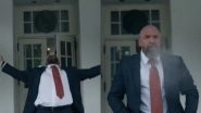 Triple H Performs His Trademark WWE &lsquo;Water Spitting&rsquo; Entrance at White House After Meeting Donald Trump as US President Brings Back Presidential Fitness Test (Watch Video)