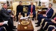 'We Need to Stop Russia, We Need Support from American and European Partners': Ukrainian President Volodymyr Zelenskyy Meets With US President Donald Trump at White House
