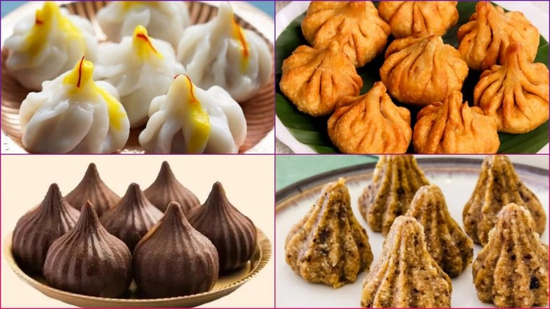 4 Types of Modak For Ganesh Chaturthi 2025: From Ukadiche Modak to Dry Fruit Modak; Different Types of Modak to Offer to Lord Ganesha this Ganeshotsav