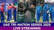 On Which Channel UAE T20I Tri-Series 2025 Live Telecast in India Will Be Available? How To Watch UAE vs PAK vs AFG Tri-Nation Cricket Matches Free Live Streaming Online?