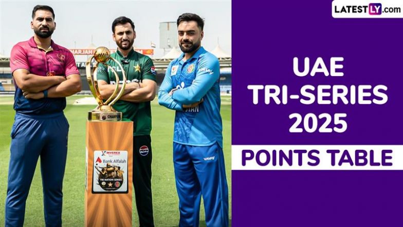 UAE Tri-Nation Series 2025 Points Table Updated: Check Team Standings of UAE vs PAK vs AFG With Net Run Rate