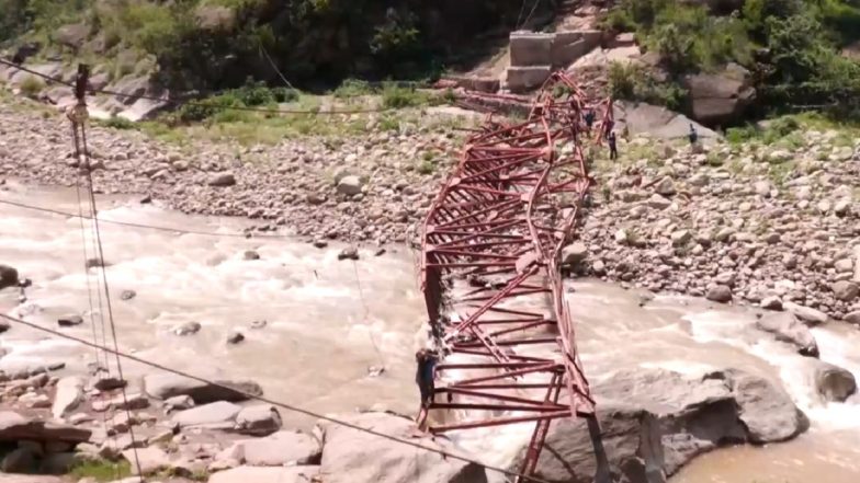 Jammu and Kashmir: Under-Construction Footbridge Collapses in Udhampur Amid Heavy Rains