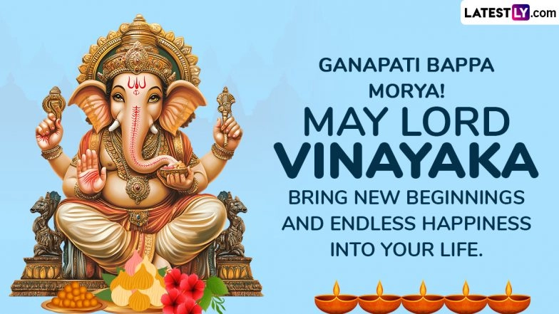 Share Happy Ganesh Chaturthi 2025 Messages, Images and HD Wallpapers To Celebrate Ganpati Festival