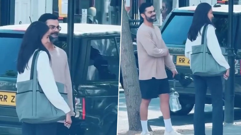 Virat Kohli and Anushka Sharma Spotted Walking on a Street in London, Video of Star Couple Goes Viral